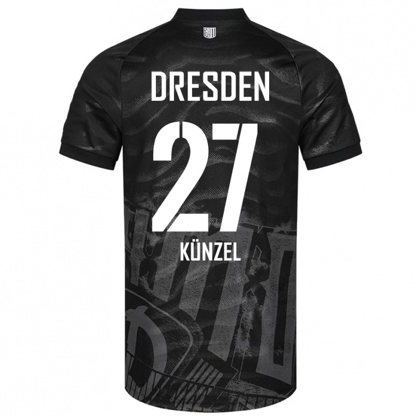 Danxen Herren Nico Künzel #27 Schwarz Grau Auswärtstrikot Trikot 2025/26 T-Shirt Schweiz