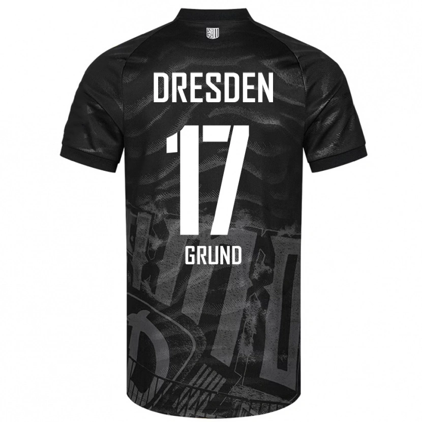 Danxen Herren Yanic Grund #17 Schwarz Grau Auswärtstrikot Trikot 2025/26 T-Shirt Schweiz