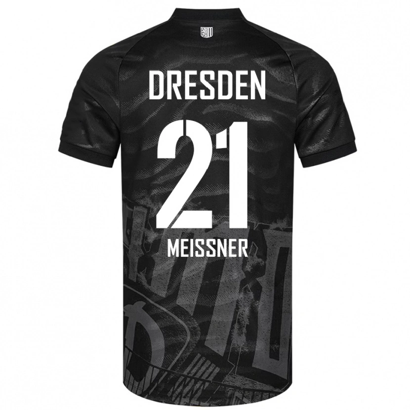 Danxen Herren Robin Meißner #21 Schwarz Grau Auswärtstrikot Trikot 2025/26 T-Shirt Schweiz