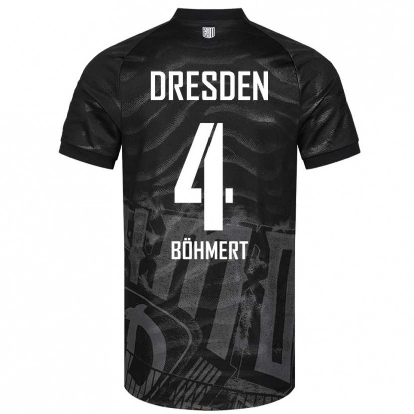 Danxen Herren Jonas Böhmert #4 Schwarz Grau Auswärtstrikot Trikot 2025/26 T-Shirt Schweiz