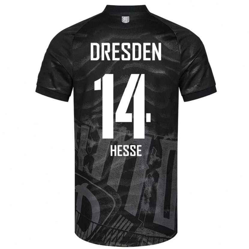 Danxen Herren Henrik Heße #14 Schwarz Grau Auswärtstrikot Trikot 2025/26 T-Shirt Schweiz