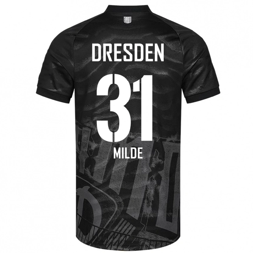 Danxen Herren Paul Milde #31 Schwarz Grau Auswärtstrikot Trikot 2025/26 T-Shirt Schweiz