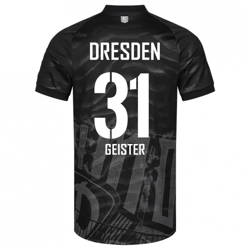 Danxen Herren Jannis Geister #31 Schwarz Grau Auswärtstrikot Trikot 2025/26 T-Shirt Schweiz