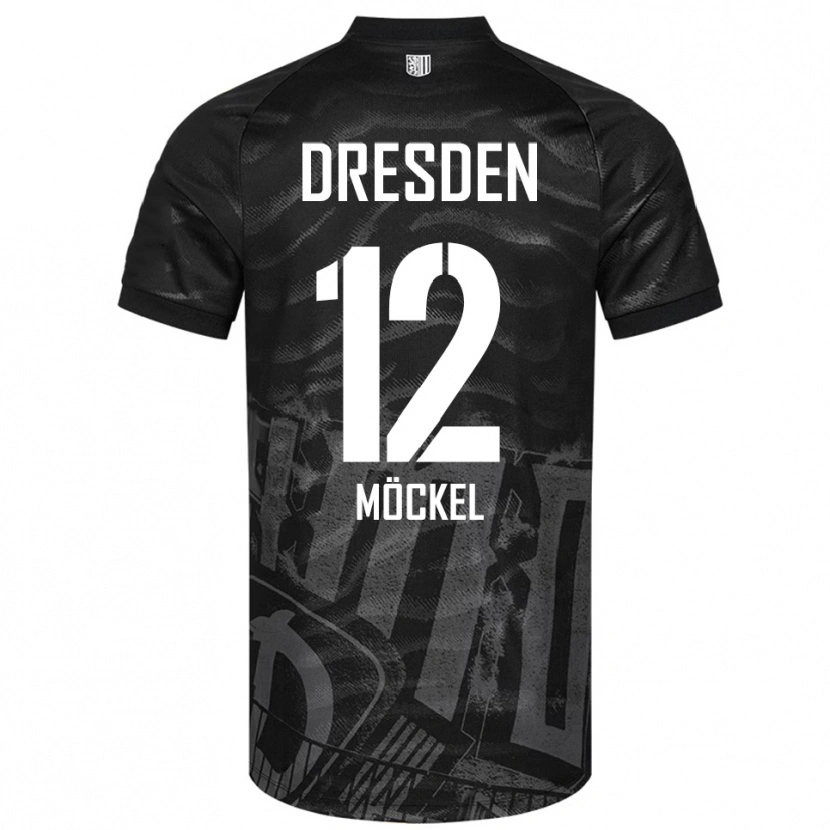 Danxen Herren Richard Möckel #12 Schwarz Grau Auswärtstrikot Trikot 2025/26 T-Shirt Schweiz