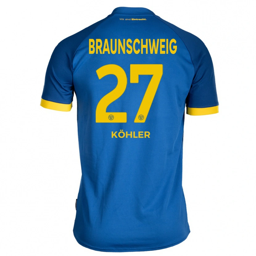 Danxen Herren Sven Köhler #27 Königsblau Gelb Auswärtstrikot Trikot 2025/26 T-Shirt Schweiz
