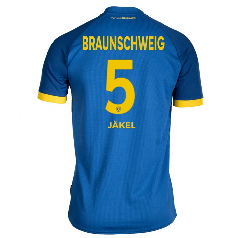 Danxen Herren Frederik Jäkel #5 Königsblau Gelb Auswärtstrikot Trikot 2025/26 T-Shirt Schweiz