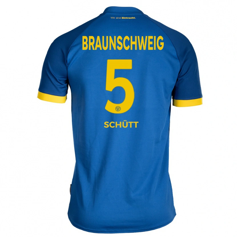 Danxen Herren Len Schütt #5 Königsblau Gelb Auswärtstrikot Trikot 2025/26 T-Shirt Schweiz