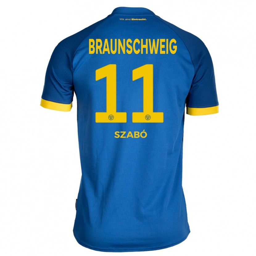 Danxen Herren Levente Szabó #11 Königsblau Gelb Auswärtstrikot Trikot 2025/26 T-Shirt Schweiz