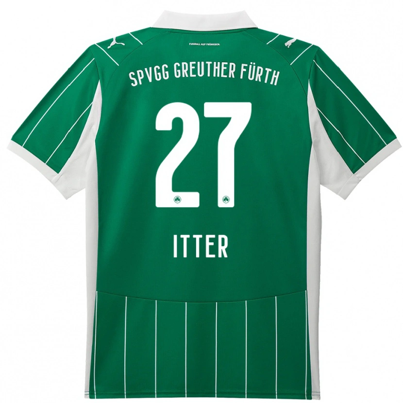 Danxen Herren Luca Itter #27 Grün Weiß Auswärtstrikot Trikot 2025/26 T-Shirt Schweiz
