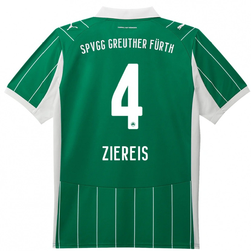 Danxen Herren Philipp Ziereis #4 Grün Weiß Auswärtstrikot Trikot 2025/26 T-Shirt Schweiz