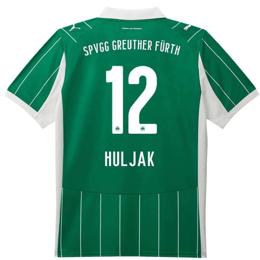 Danxen Herren Dominik Huljak #12 Grün Weiß Auswärtstrikot Trikot 2025/26 T-Shirt Schweiz