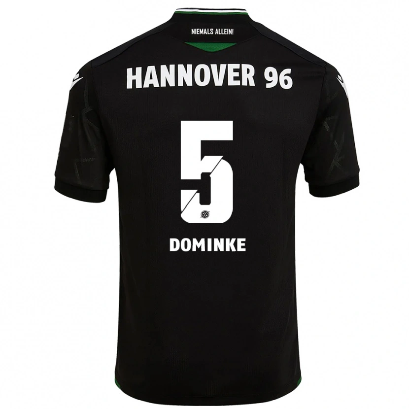 Danxen Herren Lukas Dominke #5 Schwarz Grün Auswärtstrikot Trikot 2025/26 T-Shirt Schweiz