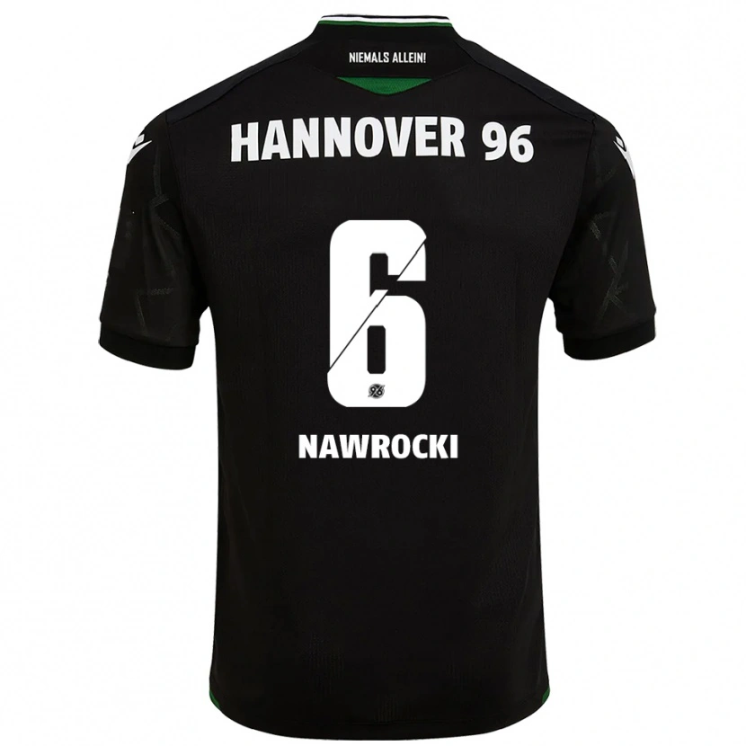 Danxen Herren Maik Nawrocki #6 Schwarz Grün Auswärtstrikot Trikot 2025/26 T-Shirt Schweiz