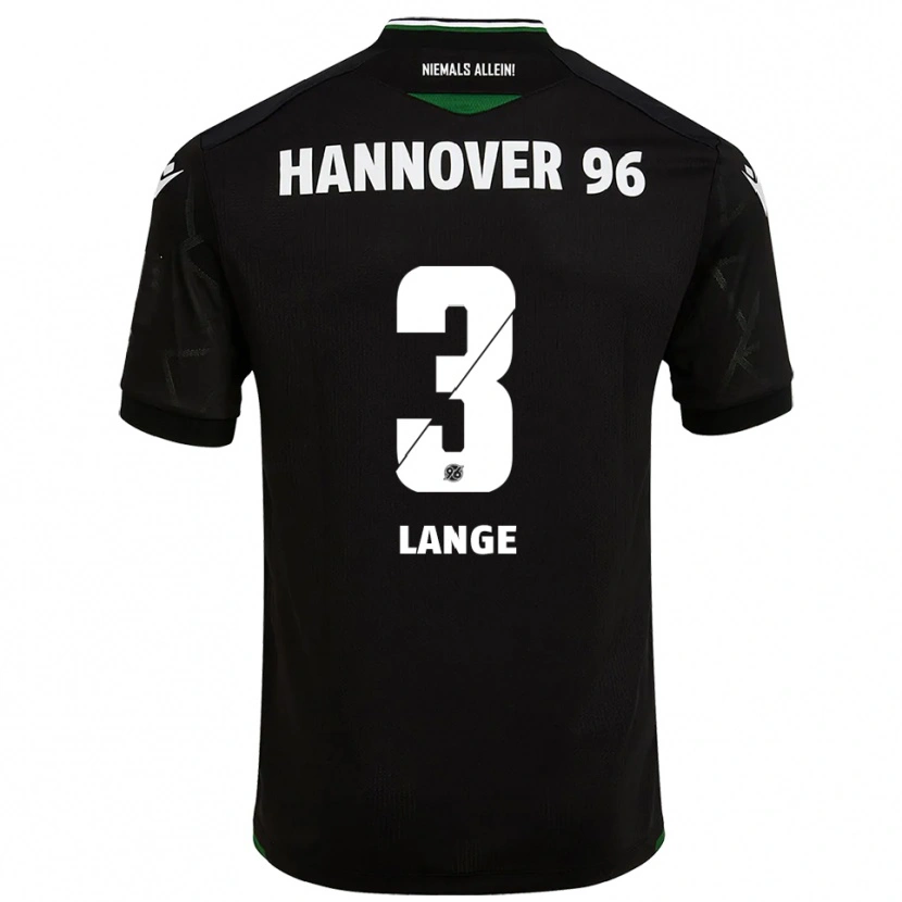 Danxen Herren Maximilian Lange #3 Schwarz Grün Auswärtstrikot Trikot 2025/26 T-Shirt Schweiz