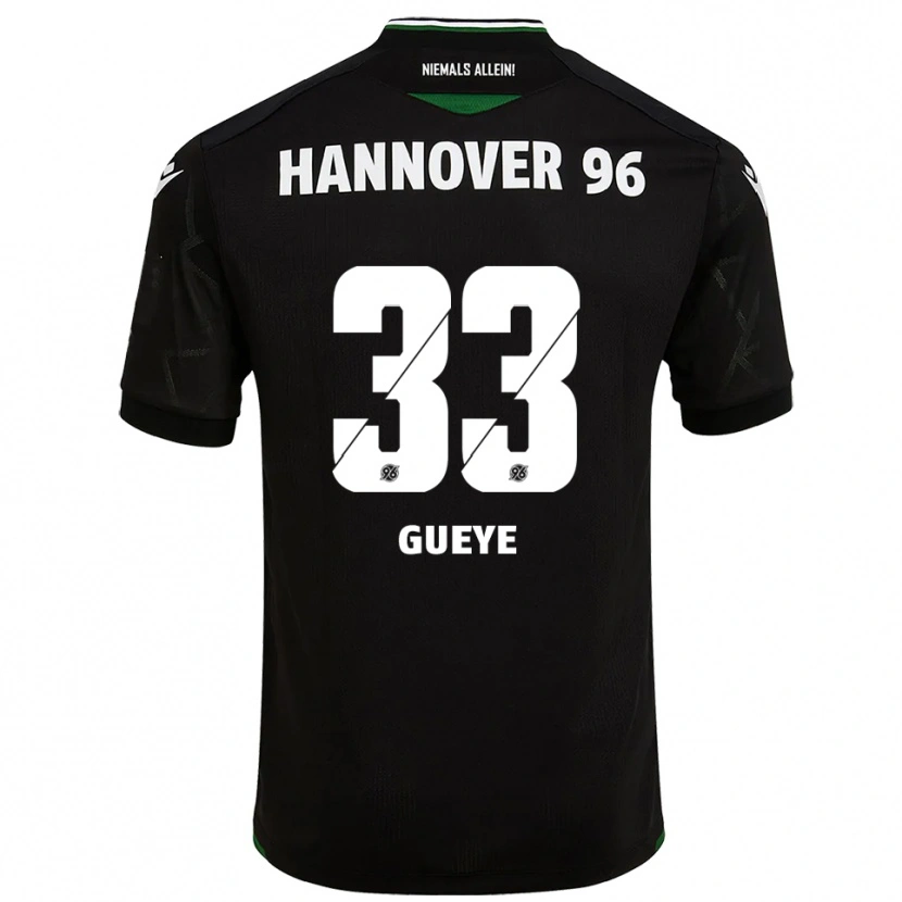Danxen Herren Abdoulaye Gueye #33 Schwarz Grün Auswärtstrikot Trikot 2025/26 T-Shirt Schweiz