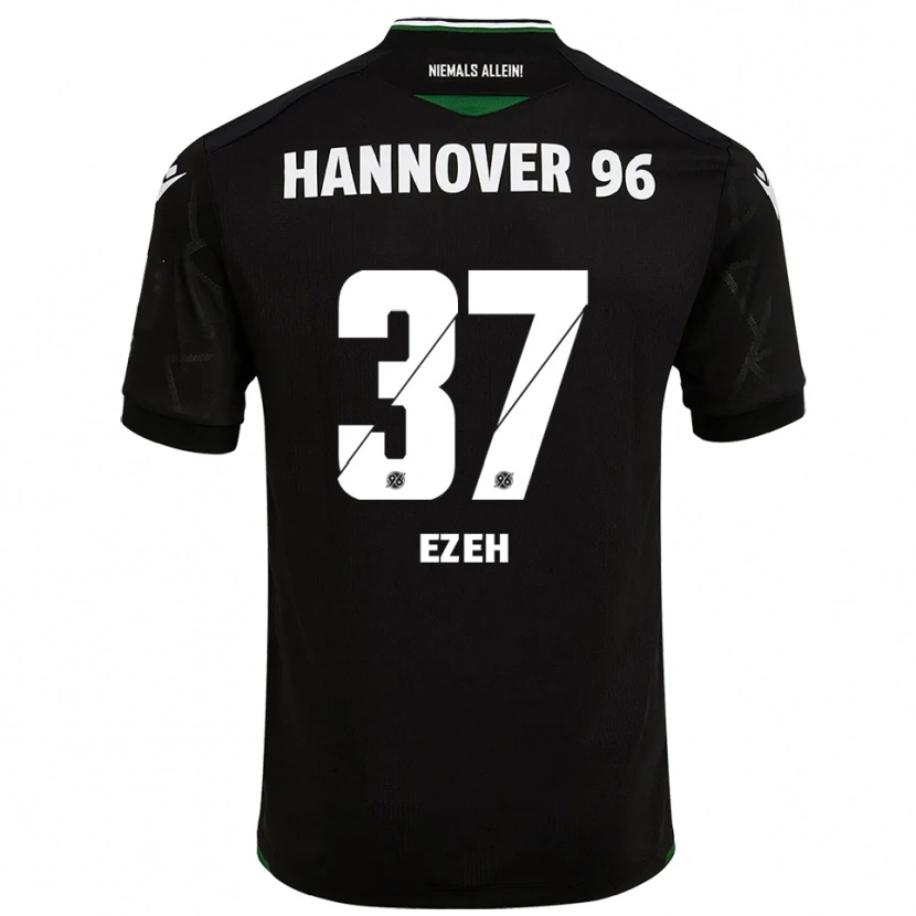 Danxen Herren Brooklyn Ezeh #37 Schwarz Grün Auswärtstrikot Trikot 2025/26 T-Shirt Schweiz