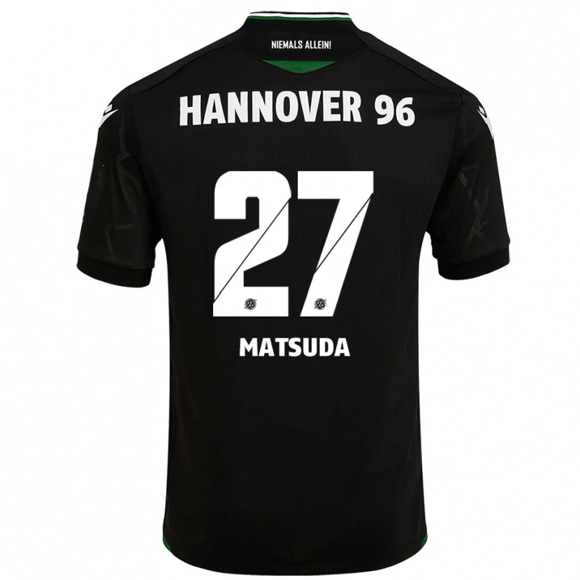 Danxen Herren Hayate Matsuda #27 Schwarz Grün Auswärtstrikot Trikot 2025/26 T-Shirt Schweiz
