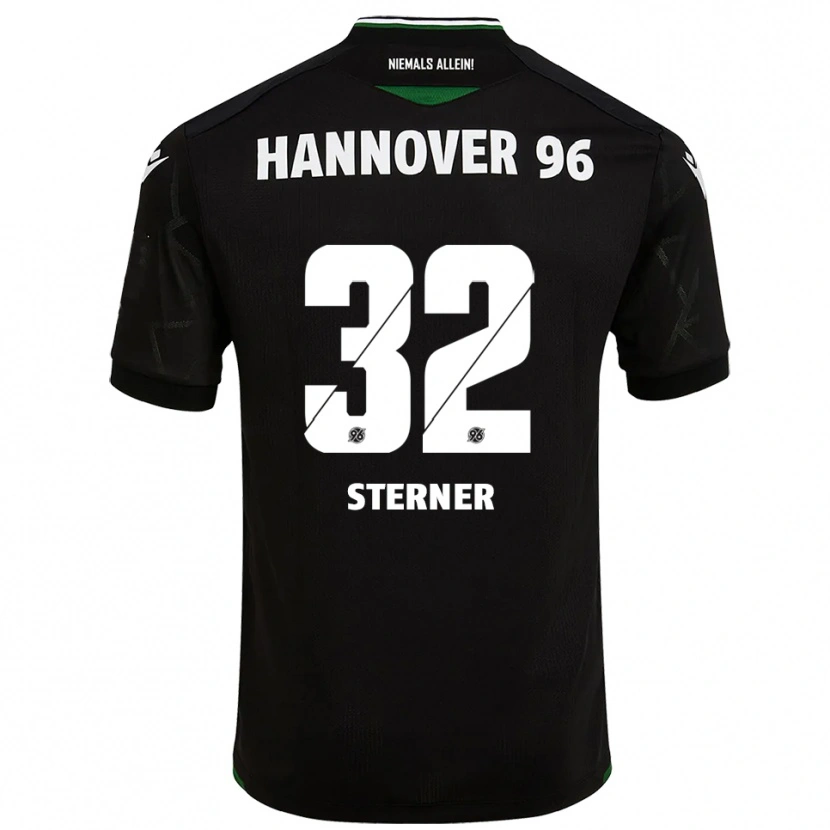 Danxen Herren Jonas Sterner #32 Schwarz Grün Auswärtstrikot Trikot 2025/26 T-Shirt Schweiz