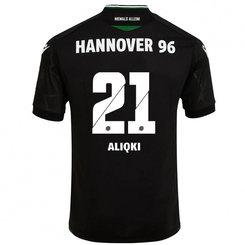 Danxen Herren Florent Aliqki #21 Schwarz Grün Auswärtstrikot Trikot 2025/26 T-Shirt Schweiz