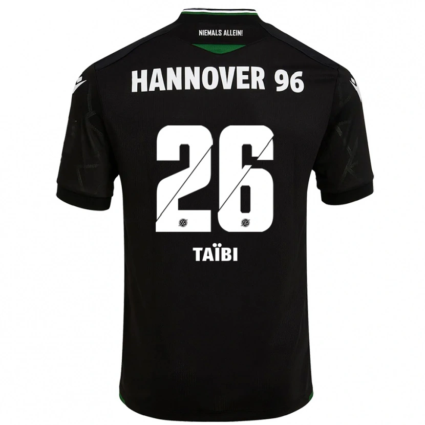Danxen Herren Waniss Taïbi #26 Schwarz Grün Auswärtstrikot Trikot 2025/26 T-Shirt Schweiz