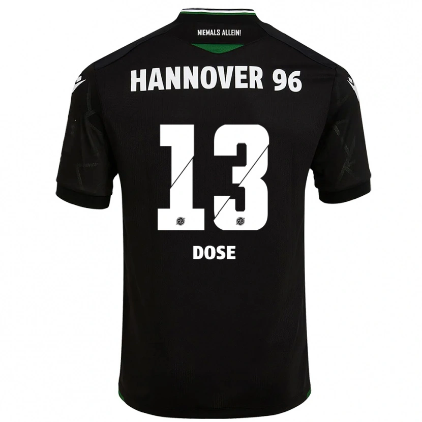 Danxen Herren Julia Dose #13 Schwarz Grün Auswärtstrikot Trikot 2025/26 T-Shirt Schweiz