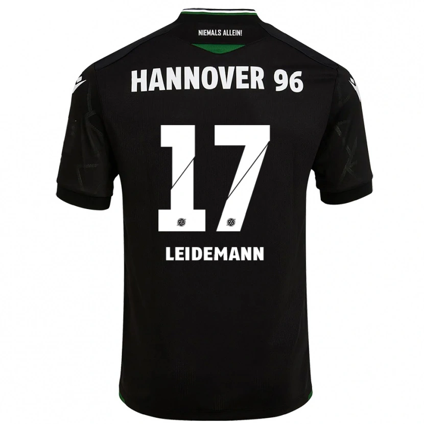 Danxen Herren Lukas Leidemann #17 Schwarz Grün Auswärtstrikot Trikot 2025/26 T-Shirt Schweiz