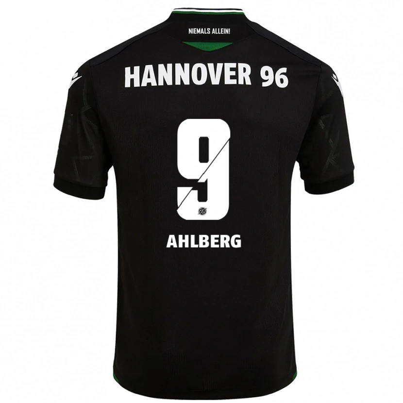 Danxen Herren Kevin Ahlberg #9 Schwarz Grün Auswärtstrikot Trikot 2025/26 T-Shirt Schweiz