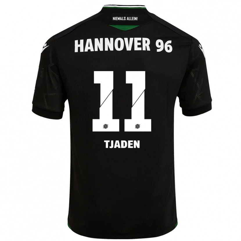 Danxen Herren Matti Tjaden #11 Schwarz Grün Auswärtstrikot Trikot 2025/26 T-Shirt Schweiz