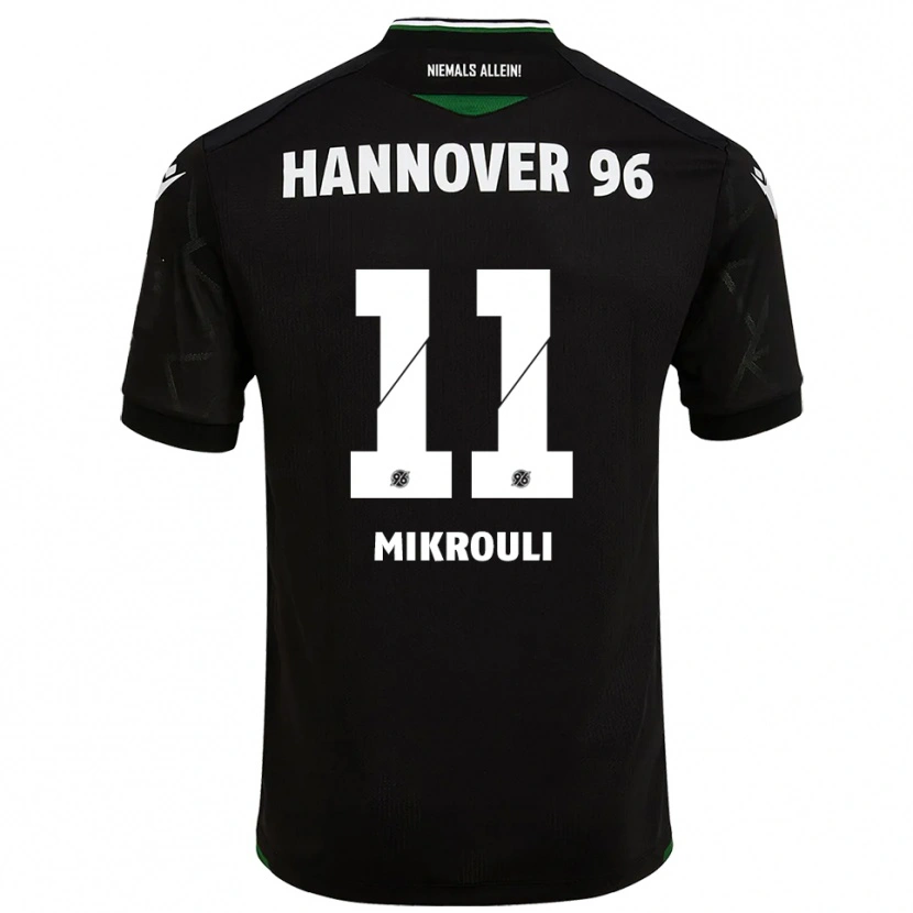 Danxen Herren Alexia Mikrouli #11 Schwarz Grün Auswärtstrikot Trikot 2025/26 T-Shirt Schweiz
