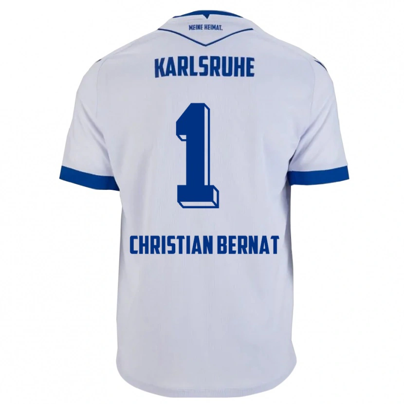 Danxen Herren Hans Christian Bernat #1 Weiß Blau Auswärtstrikot Trikot 2025/26 T-Shirt Schweiz