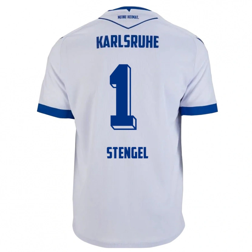 Danxen Herren Konstantin Stengel #1 Weiß Blau Auswärtstrikot Trikot 2025/26 T-Shirt Schweiz