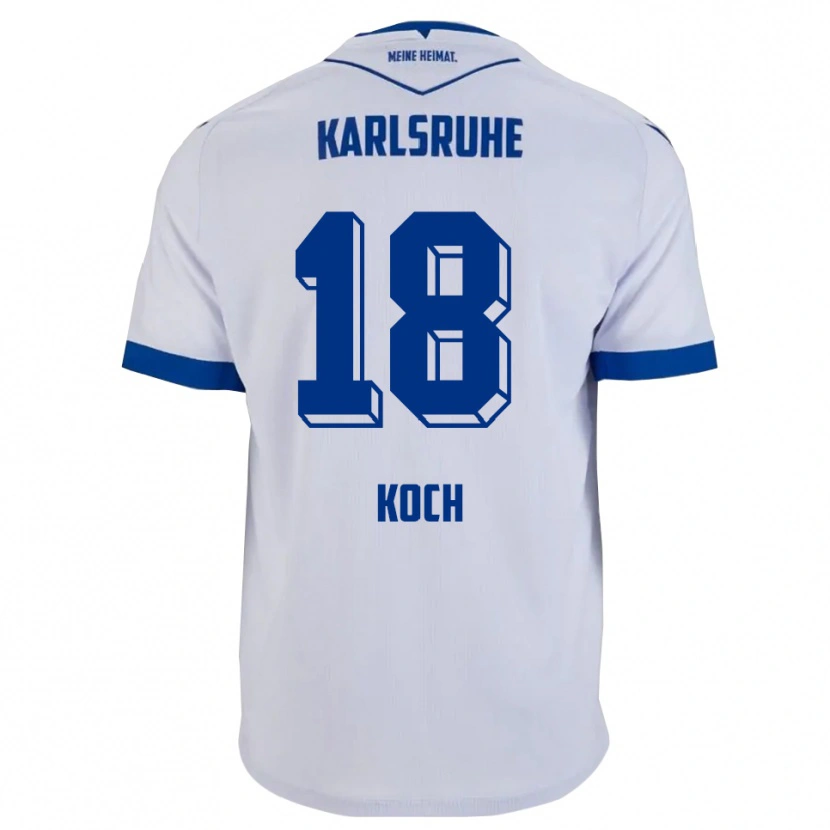Danxen Herren Aki Koch #18 Weiß Blau Auswärtstrikot Trikot 2025/26 T-Shirt Schweiz
