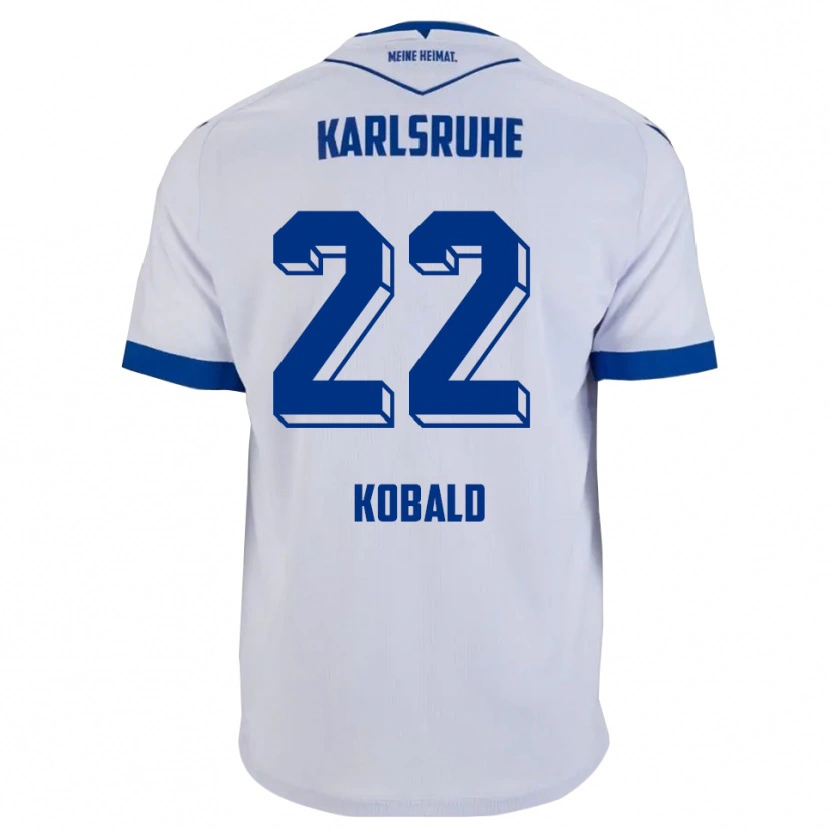 Danxen Herren Christoph Kobald #22 Weiß Blau Auswärtstrikot Trikot 2025/26 T-Shirt Schweiz
