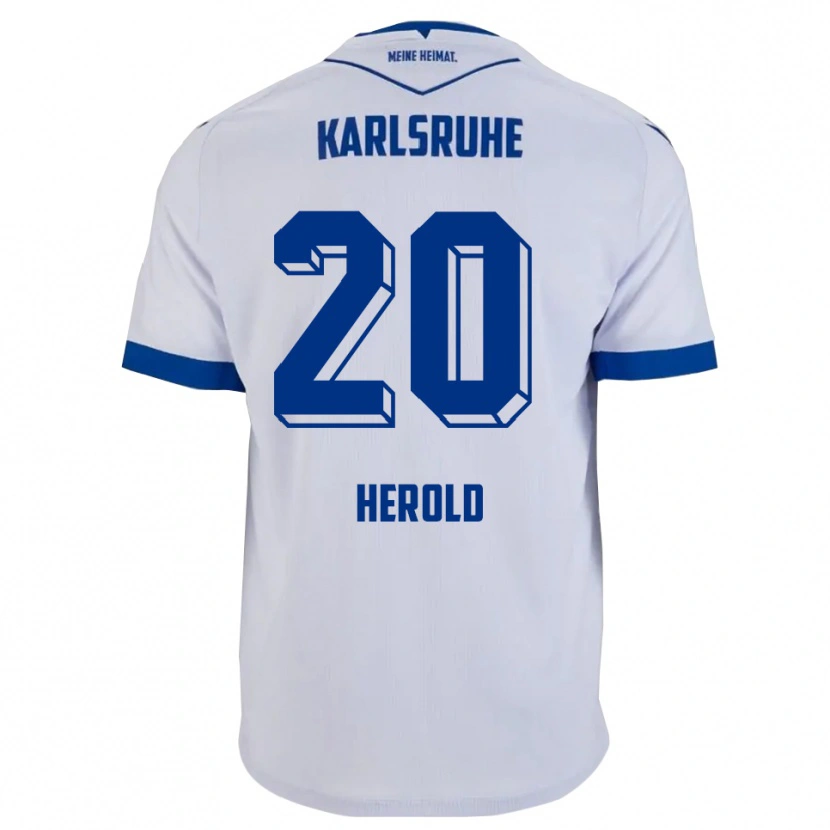 Danxen Herren David Herold #20 Weiß Blau Auswärtstrikot Trikot 2025/26 T-Shirt Schweiz