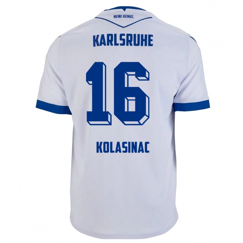 Danxen Herren Ajdin Kolasinac #16 Weiß Blau Auswärtstrikot Trikot 2025/26 T-Shirt Schweiz