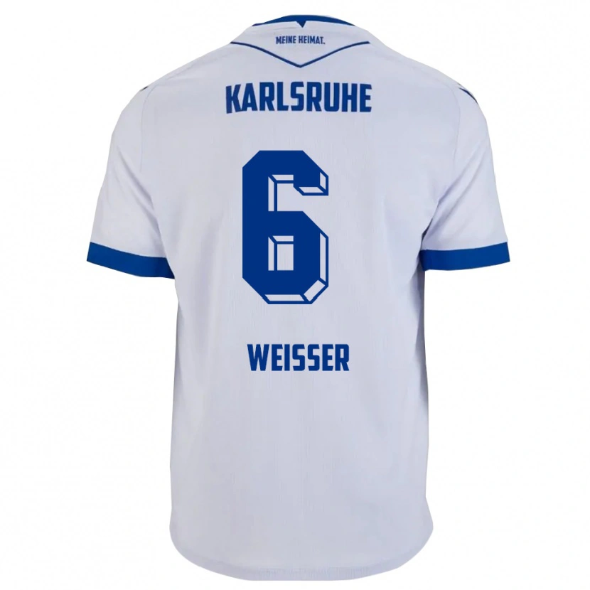 Danxen Herren Jakob Weißer #6 Weiß Blau Auswärtstrikot Trikot 2025/26 T-Shirt Schweiz