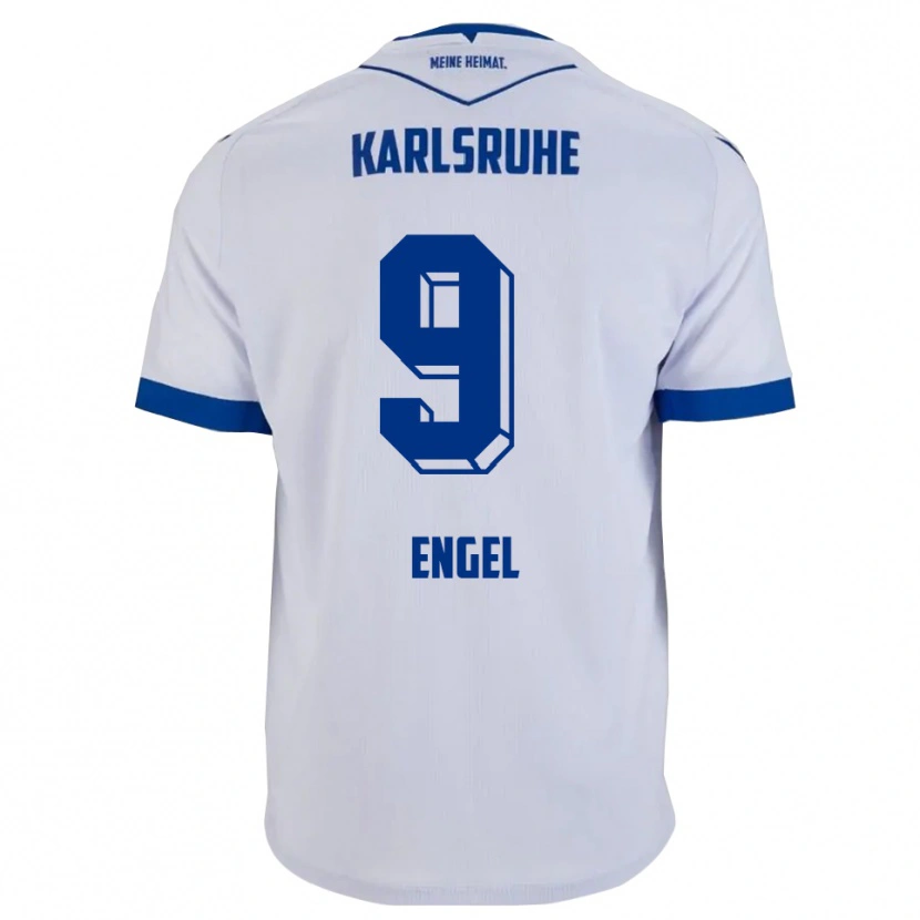 Danxen Herren Nico Engel #9 Weiß Blau Auswärtstrikot Trikot 2025/26 T-Shirt Schweiz