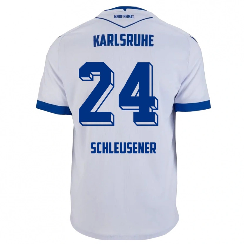 Danxen Herren Fabian Schleusener #24 Weiß Blau Auswärtstrikot Trikot 2025/26 T-Shirt Schweiz