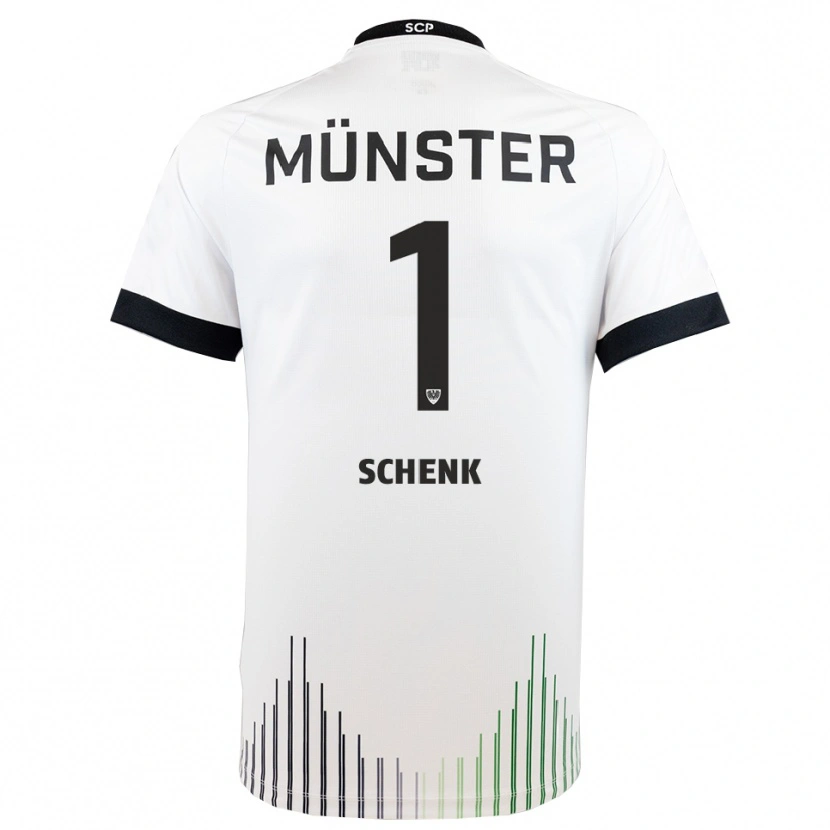 Danxen Herren Johannes Schenk #1 Weiß Schwarz Auswärtstrikot Trikot 2025/26 T-Shirt Schweiz