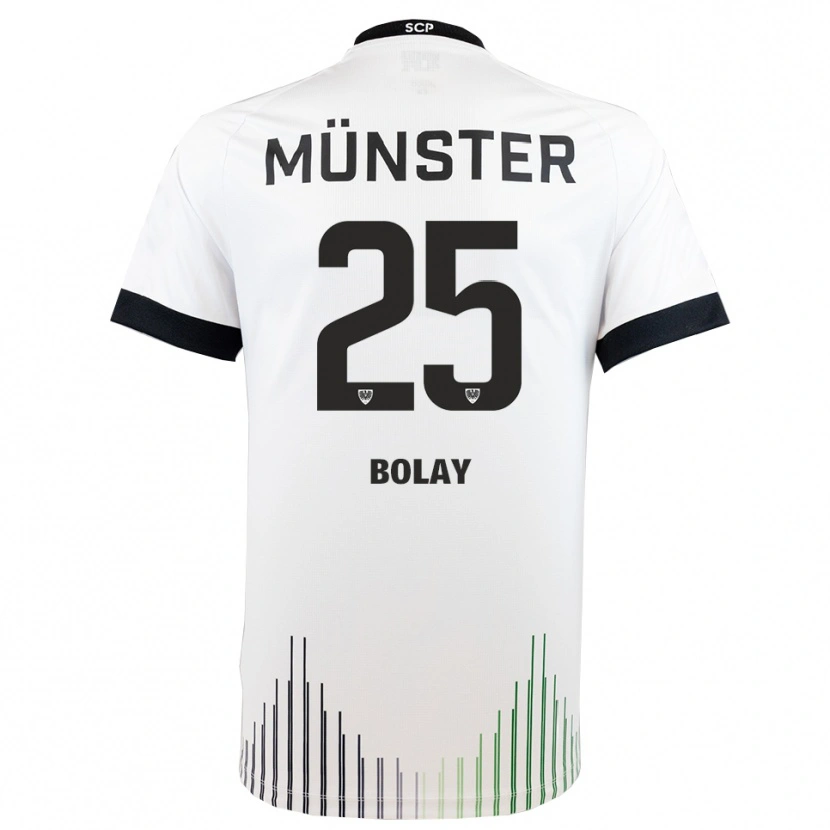 Danxen Herren Luca Bolay #25 Weiß Schwarz Auswärtstrikot Trikot 2025/26 T-Shirt Schweiz