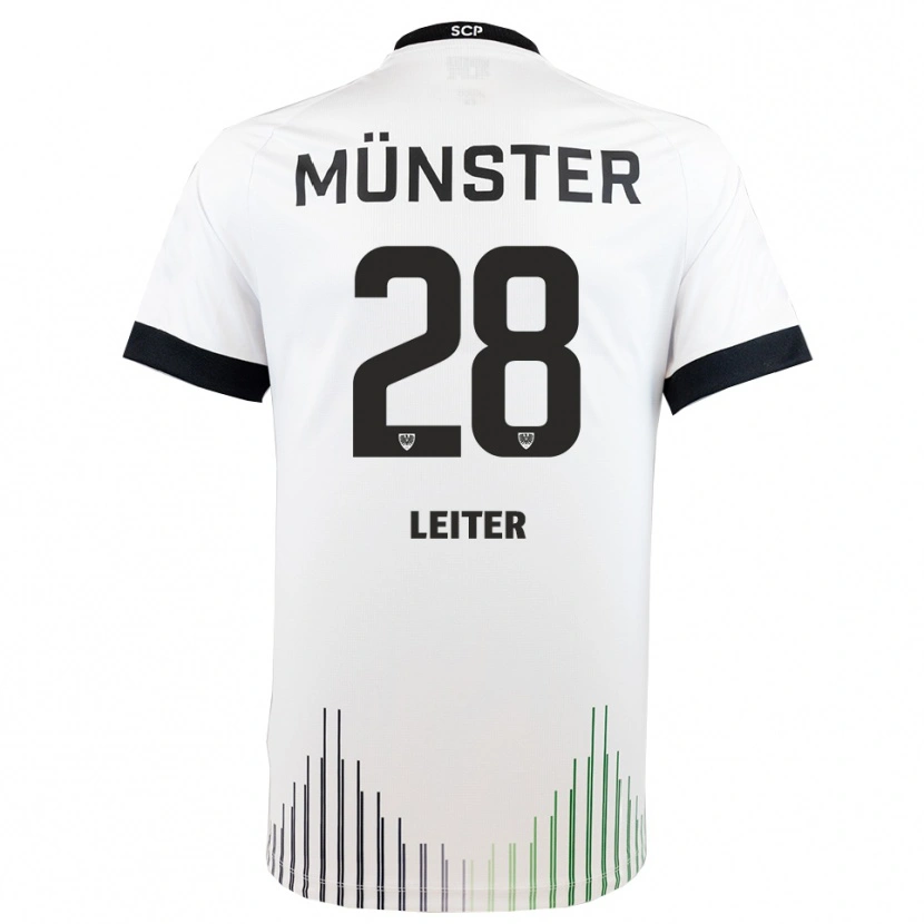 Danxen Herren Ben Leiter #28 Weiß Schwarz Auswärtstrikot Trikot 2025/26 T-Shirt Schweiz
