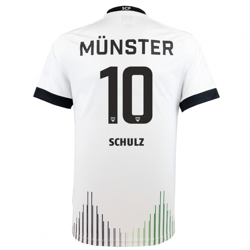 Danxen Herren Marvin Schulz #10 Weiß Schwarz Auswärtstrikot Trikot 2025/26 T-Shirt Schweiz