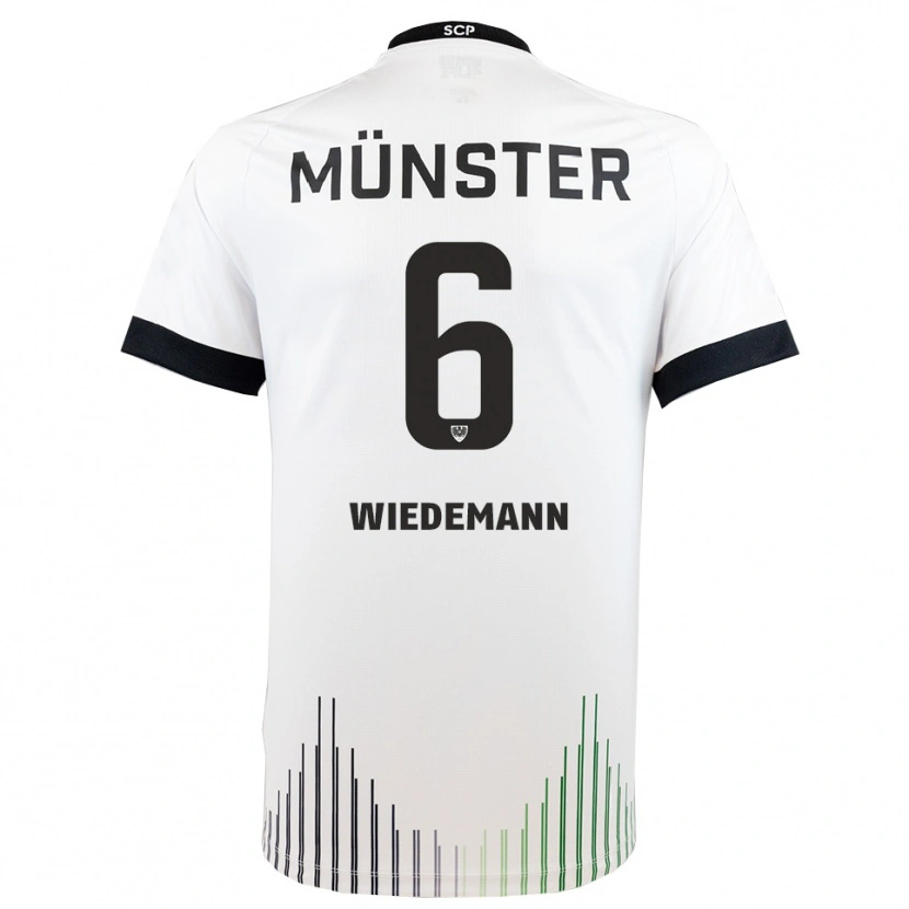 Danxen Herren Lino Wiedemann #6 Weiß Schwarz Auswärtstrikot Trikot 2025/26 T-Shirt Schweiz