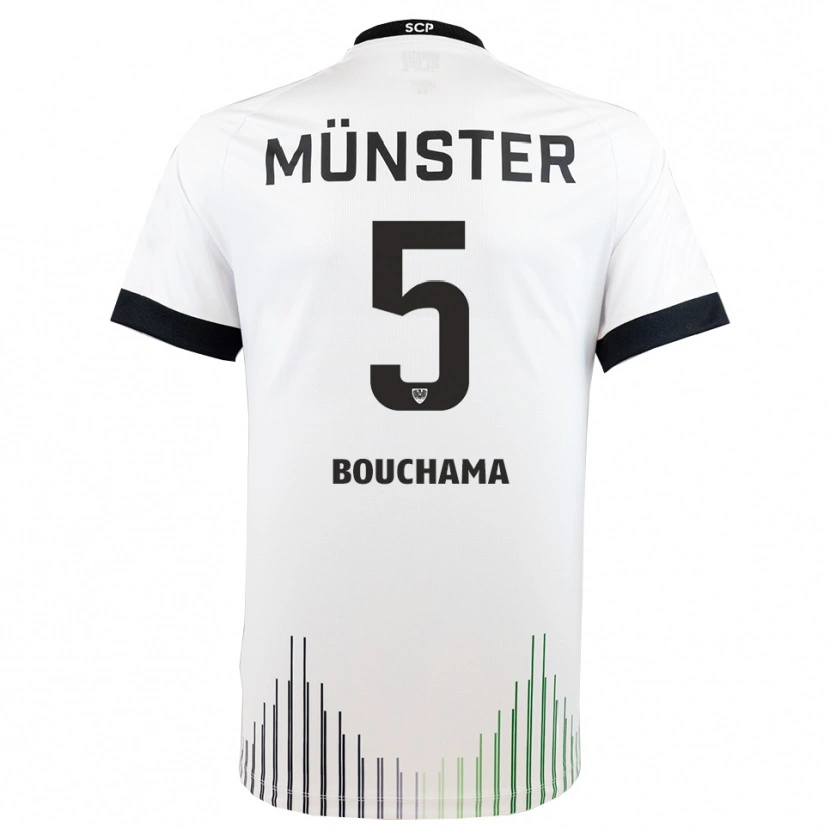 Danxen Herren Yassine Bouchama #5 Weiß Schwarz Auswärtstrikot Trikot 2025/26 T-Shirt Schweiz