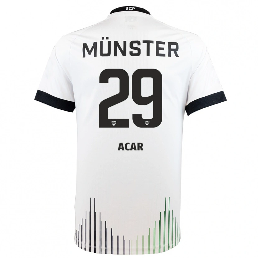 Danxen Herren Ryan Acar #29 Weiß Schwarz Auswärtstrikot Trikot 2025/26 T-Shirt Schweiz