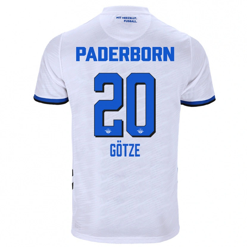 Danxen Herren Felix Götze #20 Weiß Blau Auswärtstrikot Trikot 2025/26 T-Shirt Schweiz