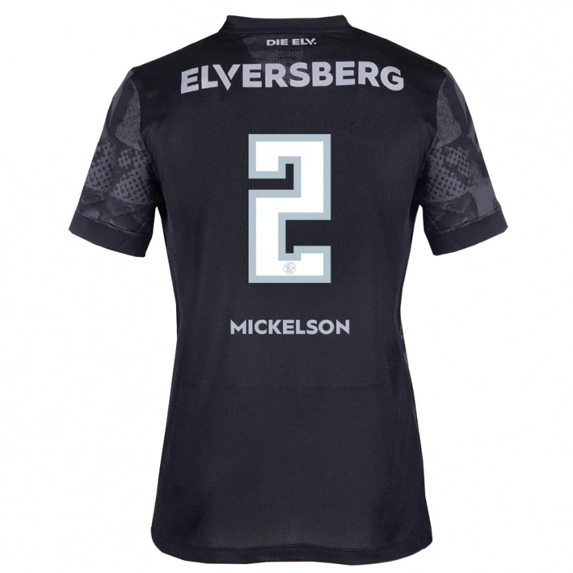 Danxen Herren Nicholas Mickelson #2 Schwarz Grau Auswärtstrikot Trikot 2025/26 T-Shirt Schweiz