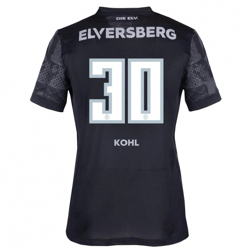 Danxen Herren Florian Kohl #30 Schwarz Grau Auswärtstrikot Trikot 2025/26 T-Shirt Schweiz