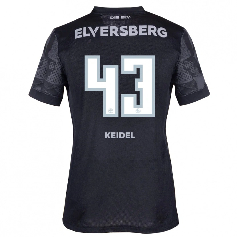 Danxen Herren Felix Keidel #43 Schwarz Grau Auswärtstrikot Trikot 2025/26 T-Shirt Schweiz
