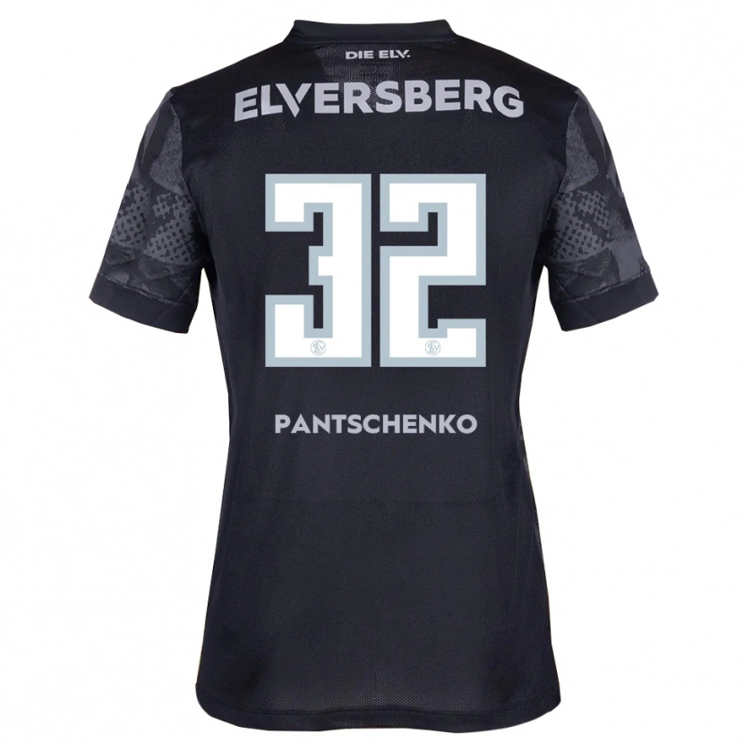 Danxen Herren Daniel Pantschenko #32 Schwarz Grau Auswärtstrikot Trikot 2025/26 T-Shirt Schweiz